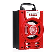 abordables Altavoces-altavoz portátil bluetooth 5.1v pa con / sin micrófono cambio de color luz led máquina de karaoke recargable compatible con tarjeta tf / usb fm, perfecto para fiestas