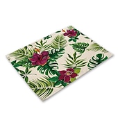 abordables Napperons et sous-verres et dessous de plat-sets de table verts résistant à la chaleur set de table de ferme set de table résistant aux taches, set de table pour mariage cuisine table à manger décoration intérieure extérieure