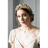 billige Hodebånd-pannebånd Hodeplagg Legering Bryllup Bursdag Årgang Elegant Med Ren Farge Hodeplagg Hodeplagg