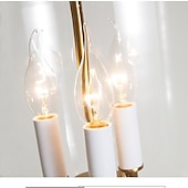 economico Luci a sospensione-lampade a sospensione retro oro rame nero 3 luci appese luce stile industriale paralume in vetro trasparente lampadario illuminazione a soffitto per soggiorno studio apparecchio di illuminazione per