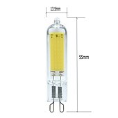 baratos Luzes LED de Dois Pinos-6pcs 3.5w luzes led bi-pin 300 lm g9/g4 t 1 contas led cob branco quente/branco regulável 220-240 v