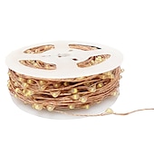 abordables Guirlandes lumineuses à brancher-Guirlande lumineuse 50m 500 leds 1pc blanc chaud rvb blanc étanche fête décorative 12 v