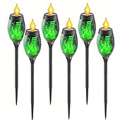 billige Halloween utendørs-solenergi utendørs flimrende flamme lys, halloween jul solar fakkel sti lys vanntett lampe landskap dekorasjon belysning dekorere for utendørs hage sti camping griller