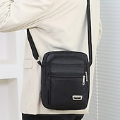 voordelige Herentassen-lichtgewicht waterdichte nylon crossbodytas voor woon-werkverkeer, reizen en school - duurzaam meerlaags slijtvast ontwerp, terug naar school