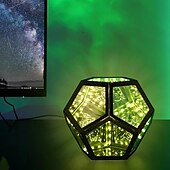 economico Luci intelligenti-LED Smart Light Infinty Dodecaedro Cool Lampada da Tavolo USB Luce Notturna Ambient Mood Changing