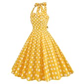 olcso Ruhák-Retró 1950-es Rockabilly A-Line ruha Swing ruha Pánt Pöttyös Női Álarcos mulatság Alkalmi / Napi Lánybúcsú Felnőttek Ruha Hazatérő ruhák Tavaszi nyár