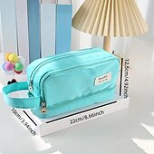 preiswerte Federmäppchen &amp; Halter-Lila Federmäppchen mit großem Fassungsvermögen, Stifttasche, Halter, Box für Mädchen, Büro, Studenten, Schreibwaren, Organizer, Schulbedarf, Geschenk zum Schulanfang