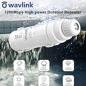 abordables Routeurs sans fil-wavlink dernière technologie 1200mbps haute puissance antennes 4x7dbi double bande 2.4ghz &amp;amp; 5ghz gigabit ethernet routeur wifi sans fil extérieur résistant aux intempéries/répéteur ap blanc