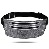 abordables sac de téléphone universel-poche de taille ultra-mince en cours d'exécution sport sac banane pack voyage ventre taille ceinture en plein air double fermeture éclair randonnée poche portefeuille ceinture sacs