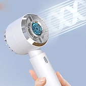 cheap Fans-Foldable Misting Mini Fan – Handheld USB Rechargeable Spray Fan, Pocket-Sized Cooling for Travel and Camping