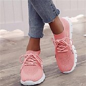 Women's Black Knit Sneakers with White Sole for Running and Casual Wear 28
