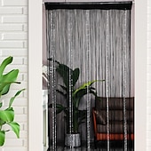 voordelige Macrame &amp; String Curtains-string gordijn deuropening gordijn kwasten kralen curatin, boho macramé schuifdeur gordijn bruiloft wandtapijt decoratie, scheidingswand voor pergola buitenterras