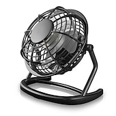 economico Ventilatori-Ventola a torre senza pale con batteria da 3000mAh – Ventola silenziosa ricaricabile USB a 5 velocità per uso su scrivania o pavimento