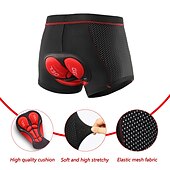 baratos Roupa interior masculina e Camada Base-Arsuxeo Homens Roupa interior de ciclismo Calções de bicicleta Shorts acolchoados 3D Moto Shorts Roupa Íntima Shorts acolchoados / camurça Modelagem Race Fit ideal para corrida Ciclismo de Montanha