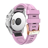 Недорогие Ремешки для часов Garmin-Ремешок для часов для Garmin Fenix 7S Pro 6S 5S Plus Epix Pro 42mm Approach S70 42mm Instinct 2S Descent Mk2S D2 Delta S 20mm силиконовый Замена Ремень 20mm Регулируется Пряжка из нержавеющей стали