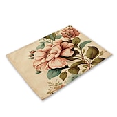 abordables Plaidemats &amp; Coasters &amp; Trivets-Manteles individuales de girasoles resistentes al calor, mantel individual resistente a las manchas, mantel individual para boda, cocina, mesa de comedor, decoración interior y exterior