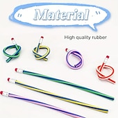 cheap Painting, Drawing &amp; Art Supplies-10pcs Soft Bendable PencilsMagic Bend PencilsColorful Stripe Soft Pencils For Children And StudentsClassroom GiftsBack To School Supplies