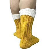 abordables Regalos-calcetines de jarra de cerveza oktoberfest, calcetines divertidos calcetines de cocodrilo de punto de animales novedosos, calcetines de puño de punto de cocodrilo caprichosos, punto grueso