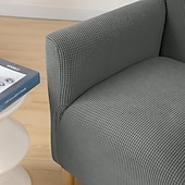 abordables Cubierta de sillón y silla sin brazo-Funda elástica para sillón color burdeos, funda protectora para sofá de 1 plaza con base elástica para niños y mascotas