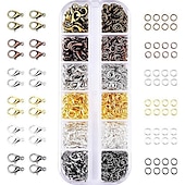 economico kit per la creazione di perline-973 pezzi di risultati del kit per la creazione di gioielli con pinzette a pinza e filo per la creazione di braccialetti per collana di gioielli riparazione forniture artigianali fai da te