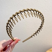 economico Accessori per acconciature-1pc moda antiscivolo fasce di plastica senza sforzo con denti pettine fasce per capelli magre per donne uomini ragazze adolescenti, denti lunghi morandi