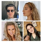 economico Accessori per acconciature-1pc fasce per capelli a zig zag per donne ragazze adolescenti, fasce per capelli in plastica con denti, pettine per capelli antiscivolo fasce per la testa accessori per capelli