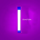 economico Luci decorative-32/52 cm striscia atmosfera luce usb ricaricabile led luce notturna decorazione camera da letto luce blu luce viola luce trasmissione in diretta atmosfera luce luce di sfondo