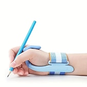 preiswerte Schreibwaren-1 Stück Schreibhaltungstrainer für Schüler, Stifthalter, Korrektor, Handgelenkstütze, Ärmel, Handschrift, verstellbare Unterstützung, ergonomisch, für Schule, Trainingshilfe, Korrekturzubehör