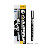 economico pittura, disegno e materiale artistico-1 pennarello argento/gole/rame/bronzo rosso cromato pennarello riflettente a specchio, 4 stili disponibili, perfetto per la decorazione pasquale, perfetto per la decorazione pasquale
