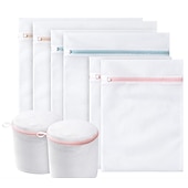 economico Gadget bagno-sacchetti per biancheria in rete per delicati con cerniera, borsa per biancheria intima, borsa da viaggio per organizzare, borsa per la pulizia degli indumenti per bucato, camicetta, calzetteria, calze, biancheria intima, reggiseno, lingerie