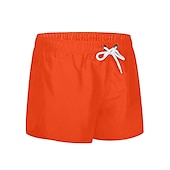 baratos shorts de natação masculinos-Homens Roupa de Banho Shorts de Natação Calção Justo de Natação Tecido Conforto Respirável Ao ar livre Diário Para Noite Moda Casual Preto Branco