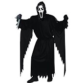 olcso Klasszikus horror-Sikoly Halál Szellem arc Szerepjáték Jelmezek Maszk Gyermek Felnőttek Férfi Női Fiú Borzalom Ijesztő jelmez Parti Színpad Mindszentek napja Farsang Mardi Gras Könnyű farsangi jelmez