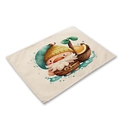 baratos Placemats &amp; Coasters &amp; Trivets-Girassóis placemats resistente ao calor mesa de fazenda placemat resistente a manchas, placemat para casamento cozinha mesa de jantar decoração interior ao ar livre
