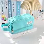 olcso tolltartók és tolltartók-Tolltartó tolltartó jelölőtáska Vízálló Viseletbiztos Több funkciós Műanyag mert Iskola Iroda Üzlet