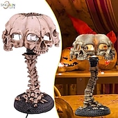 levne Osvětlení rekvizit na Halloween-lebka stolní lampa svítící lebka noční světlo kreativní pryskyřice home office desktop ornament halloween decoration