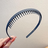 economico Accessori per acconciature-1pc moda antiscivolo fasce di plastica senza sforzo con denti pettine fasce per capelli magre per donne uomini ragazze adolescenti, denti lunghi morandi