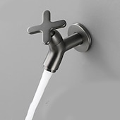 levne Nástěnné-nástěnná koupelnová baterie pouze studená voda, monoblokové umyvadlové baterie jednootvorové mosazné toaletní baterie