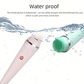 voordelige Persoonlijke bescherming-4-in-1 elektrische gezichtsreinigingsborstel gezichtsmassager gezichtskit set gezichtswasborstel gezichtsmachine exfoliërende borstel en gezichtsmassager skin spa kit waterdichte mee-eter acne
