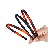 cheap Hair Styling Accessories-6 Pieces Plastic Plain Headbands Teeth Comb Headbands Skinny DIY Hair Bands Headbands for Women Girls (Multi-color, 8 mm)