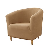 cheap Armchair Cover &amp; Armless Chair Cover-Club Chair Cover Barrel Chair Slipcover Burgundy Stretch Tub Chair Slipcover, Arm Chair Sofa Cover For Dogs Pet, Washable Couch Furniture Protector Soft Durable