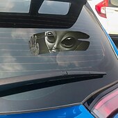 abordables Autocollants pour Voiture-Autocollant de voiture fissuré extraterrestre 3d autocollant de course automobile en vinyle pvc auto-adhésif cool pour couvrir les rayures &amp; tirer des fleurs11,8 x 7,87 po