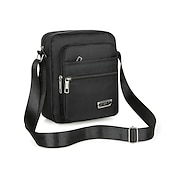 voordelige Herentassen-lichtgewicht waterdichte nylon crossbodytas voor woon-werkverkeer, reizen en school - duurzaam meerlaags slijtvast ontwerp, terug naar school