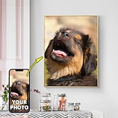 ieftine Imprimate Oameni-Pânză personalizată de artă de perete, tipărituri și poster personalizate de portrete de familie - poster personalizat de familie 30x40cm/12''x16'' cadou personalizat de Valentine făcut la comandă