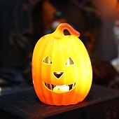 tanie Światła Halloween-dekoracje halloweenowe led dyniowe latarnie jack o lantern festiwal lampiony nocne atmosfera impreza świeca latarnia terror rekwizyty szkielet rekwizyty dekoracja