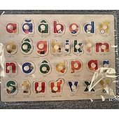 olcso Kirakós játékok-körömfogó tábla puzzle gyerekeknek montessori korai oktatás fajátékok alfanumerikus gyümölcs alakú kognitív kirakó
