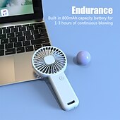 Недорогие Вентиляторы-Складной ручной мини-вентилятор – 3 скорости USB перезаряжаемый персональный вентилятор для путешествий офиса домашнего использования