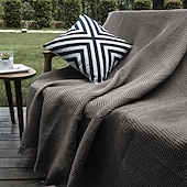 preiswerte Sofadecke-Sofabezug Sofadecke einfarbig Couchbezug Couchschutz Sofaüberwurf waschbar für Sessel/Wohnzimmer/3 Sitzer/4 Sitzer/L-Form Sofa moderne geprägte Polyester/Baumwoll-Mischung Überzüge