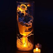 levne Podvodní světla-12ks vodotěsná ponorná mini led světla čajová svíčková podvodní led lampa na svíčku pro akvarijní dekorace do vázy na svatební párty