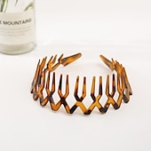 economico Accessori per acconciature-1pc fasce per capelli a zig zag per donne ragazze adolescenti, fasce per capelli in plastica con denti, pettine per capelli antiscivolo fasce per la testa accessori per capelli