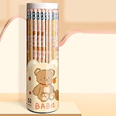 billiga Pennor-30st/50st söt tecknad penna grundskoleelever säkra giftfria blyfria elever med dagisbarn hb penna med suddgummi, gå tillbaka till skolan